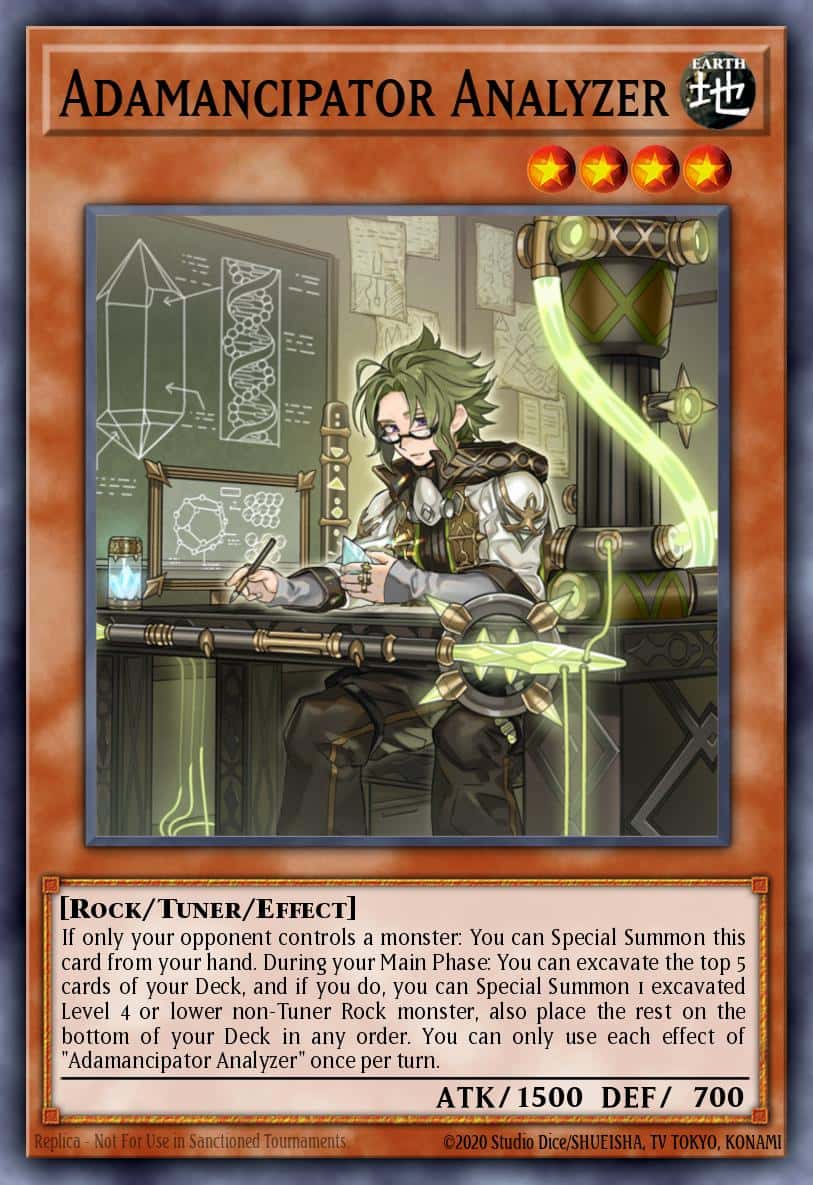Adamancipator Analyzer MZMU-EN093 Rare Yu-Gi-Oh! kartı