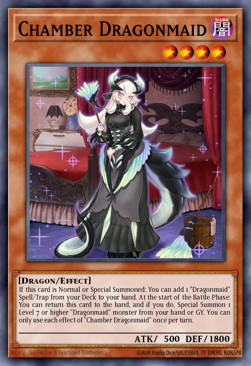 Chamber Dragonmaid MGED-EN022 Premium Gold Rare Yu-Gi-Oh! kartı