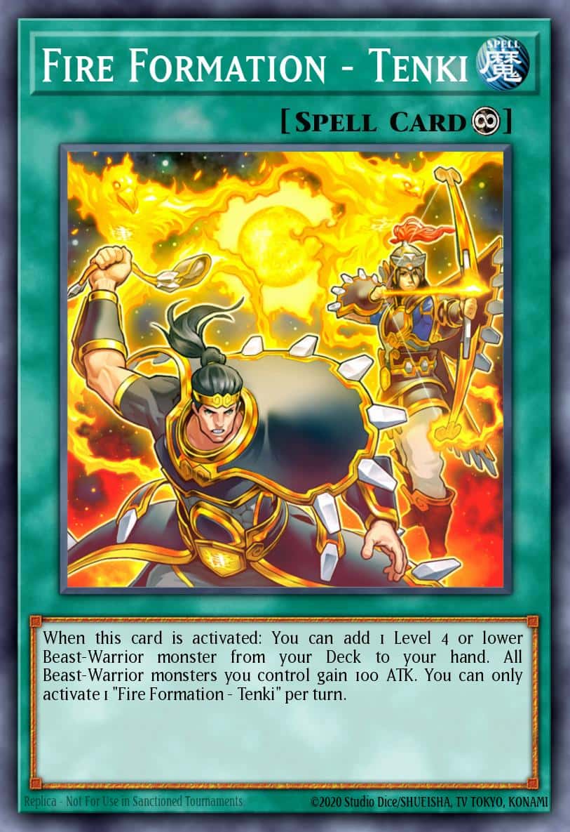 Fire Formation - Tenki MGED-EN042 Premium Gold Rare Yu-Gi-Oh! kartı