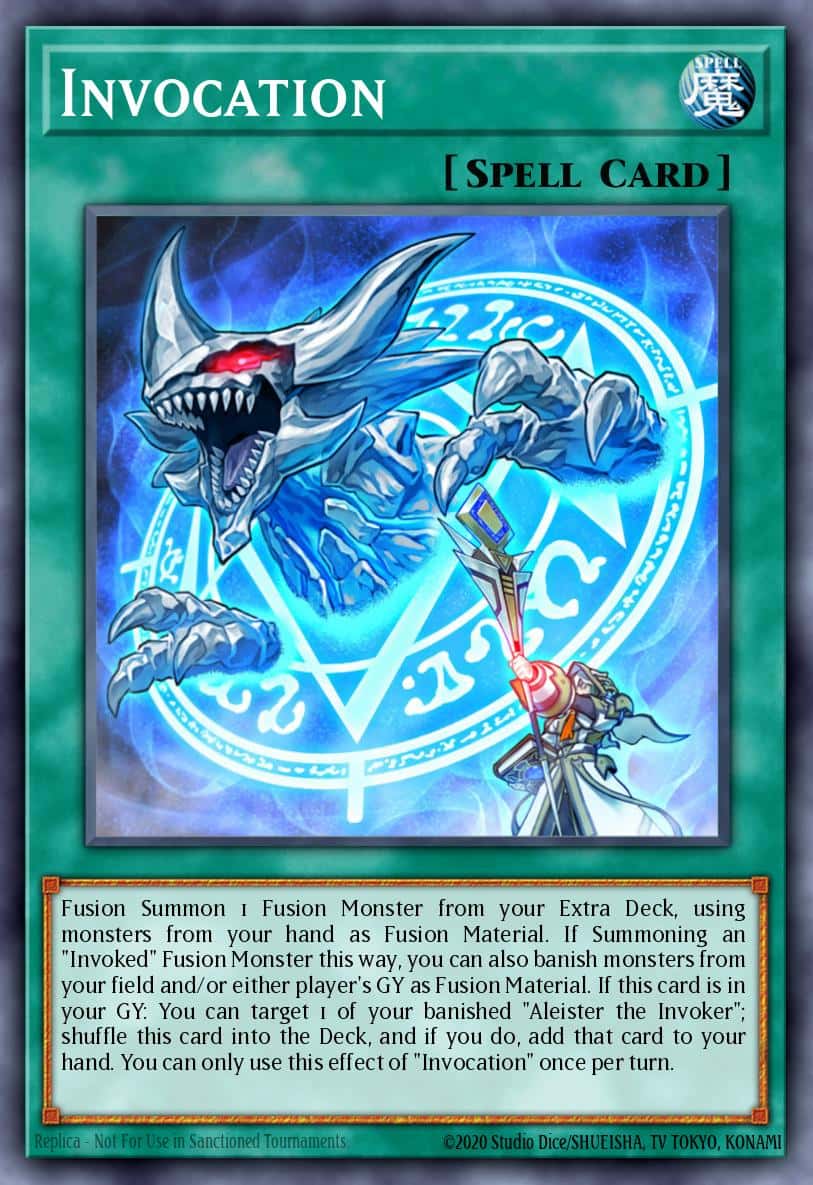 Invocation MGED-EN044 Premium Gold Rare Yu-Gi-Oh! kartı