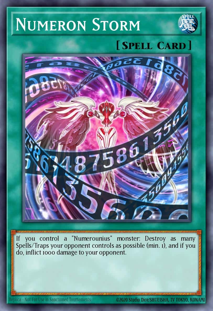 Numeron Storm MGED-EN051 Premium Gold Rare Yu-Gi-Oh! kartı