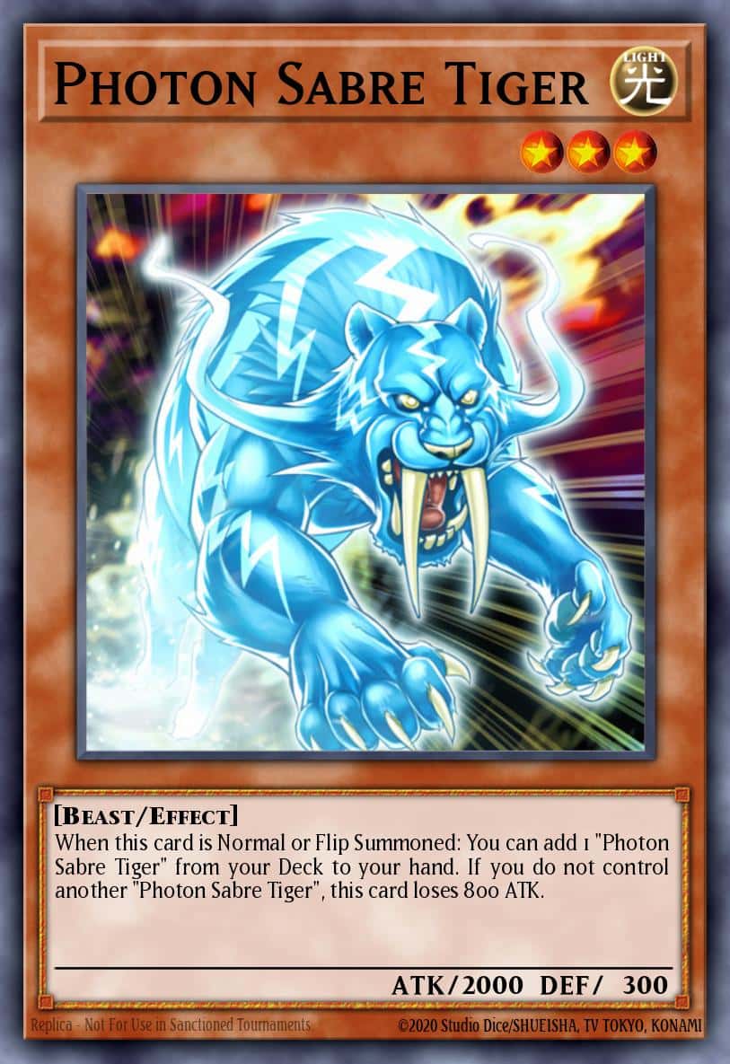 Photon Sabre Tiger PHSW-EN081 Super Rare Yu-Gi-Oh! kartı