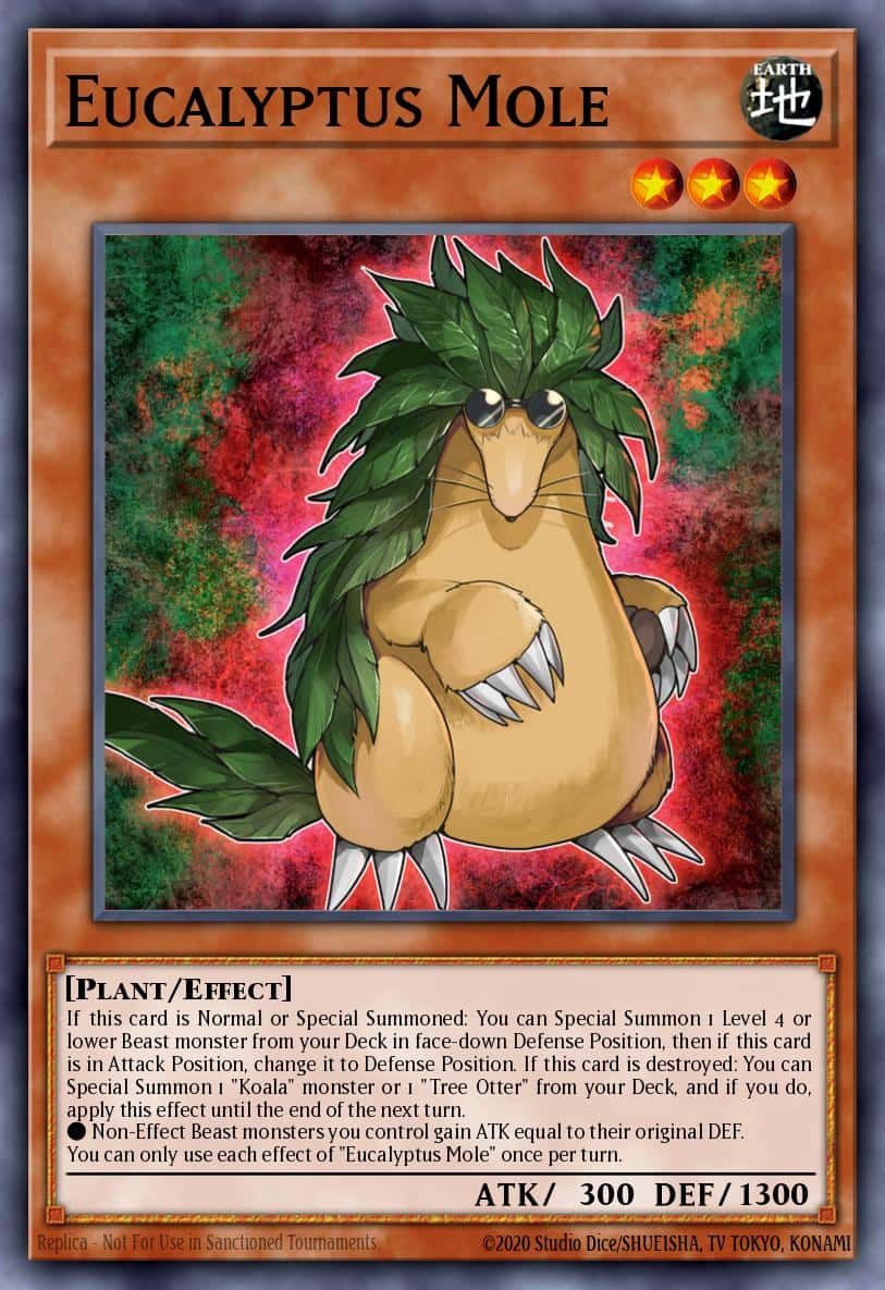 Eucalyptus Mole MZMU-EN021 Rare Yu-Gi-Oh! kartı