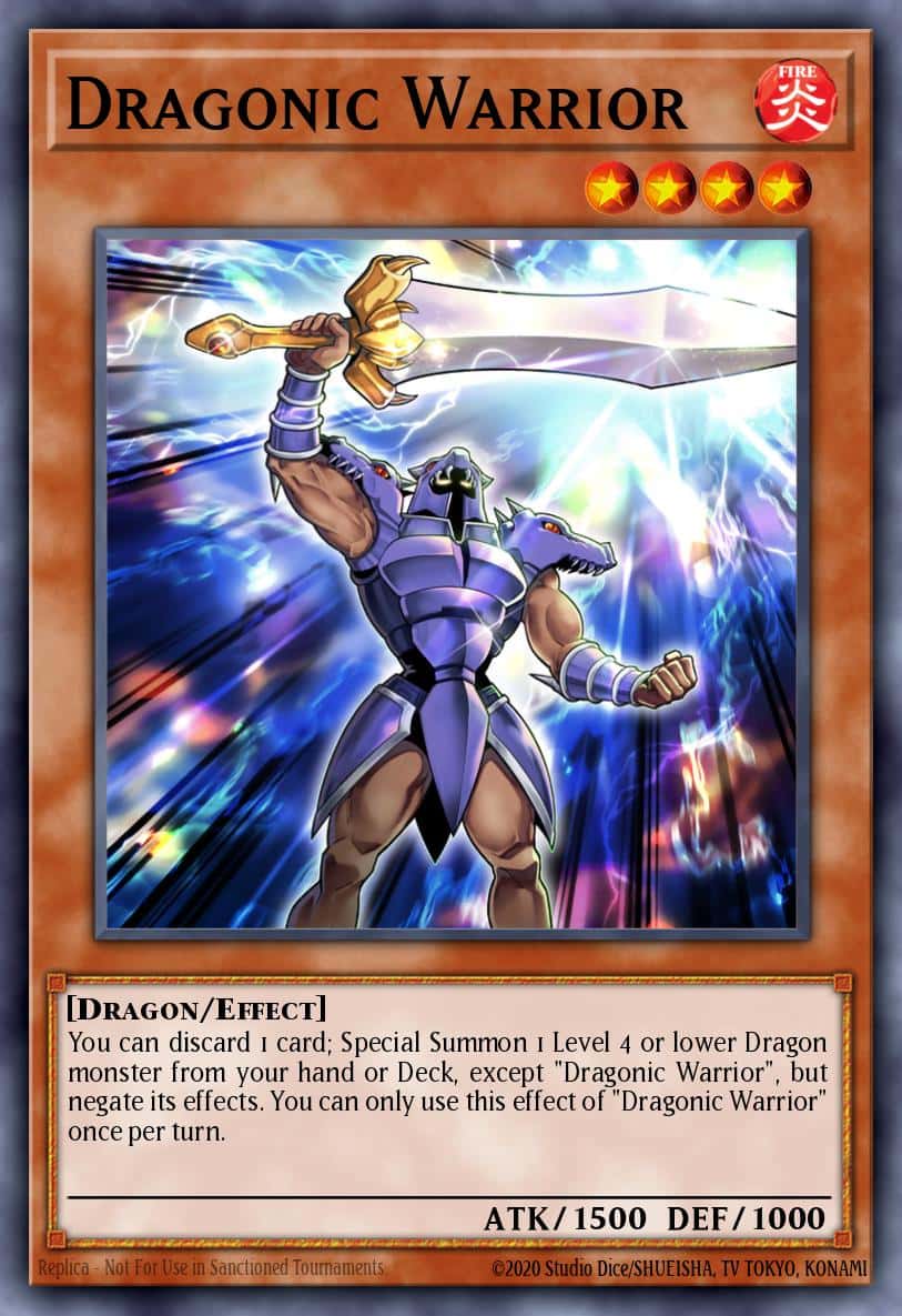 Dragonic Warrior MZMU-EN043 Rare Yu-Gi-Oh! kartı