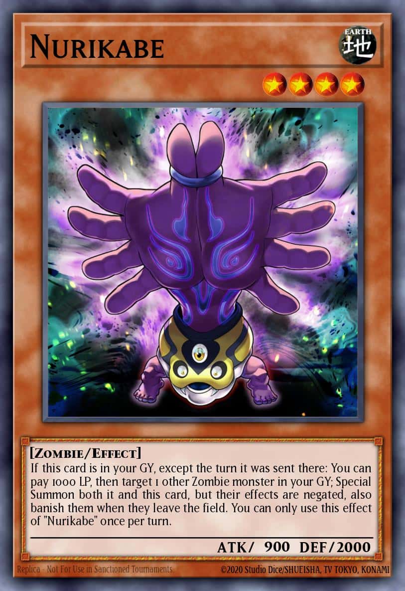 Nurikabe MZMU-EN044 Rare Yu-Gi-Oh! kartı