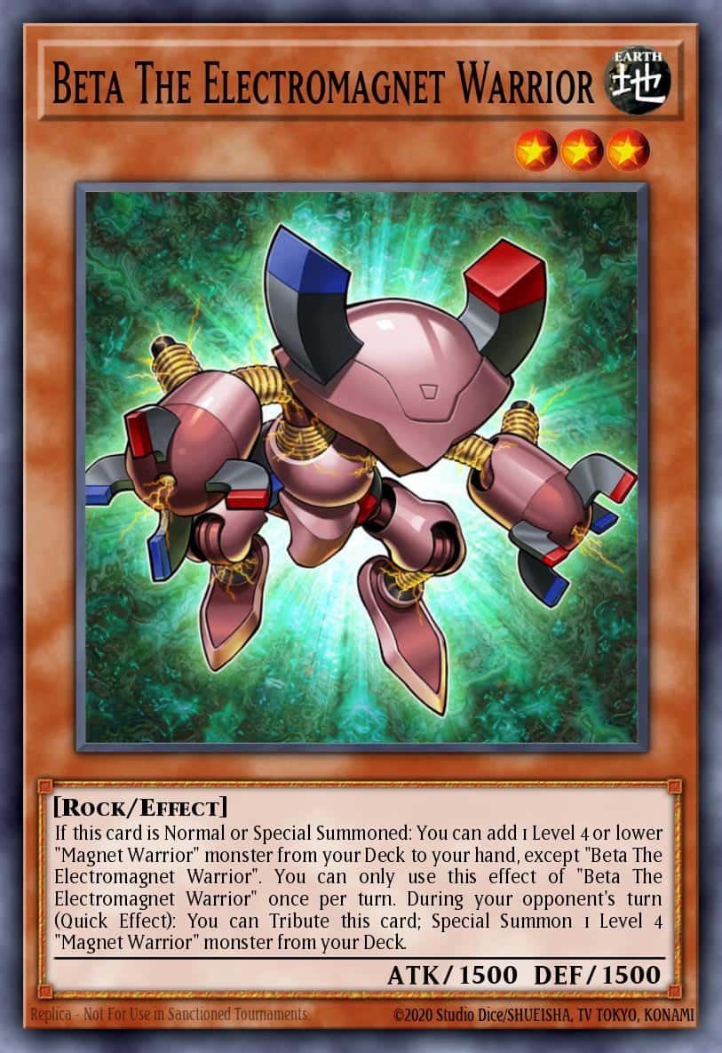 Beta The Electromagnet Warrior MZMU-EN081 Rare Yu-Gi-Oh! kartı