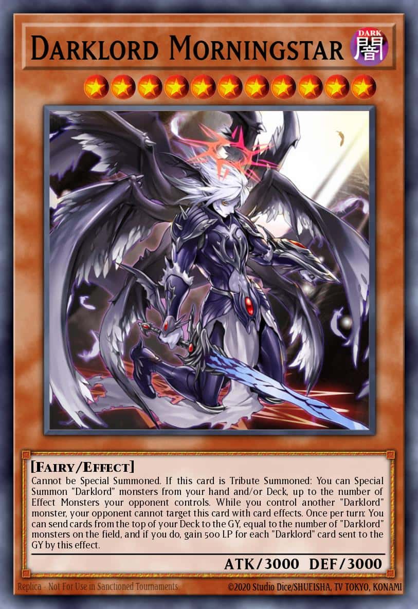 Darklord Morningstar MZMU-EN083 Rare Yu-Gi-Oh! kartı