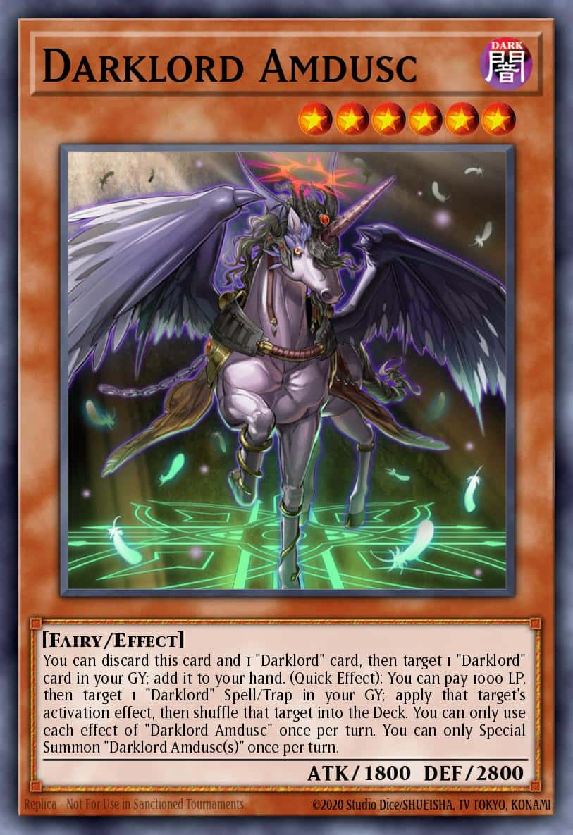 Darklord Amdusc MZMU-EN084 Rare Yu-Gi-Oh! kartı