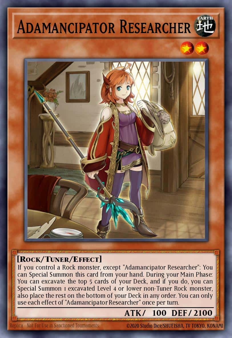 Adamancipator Researcher MZMU-EN092 Rare Yu-Gi-Oh! kartı