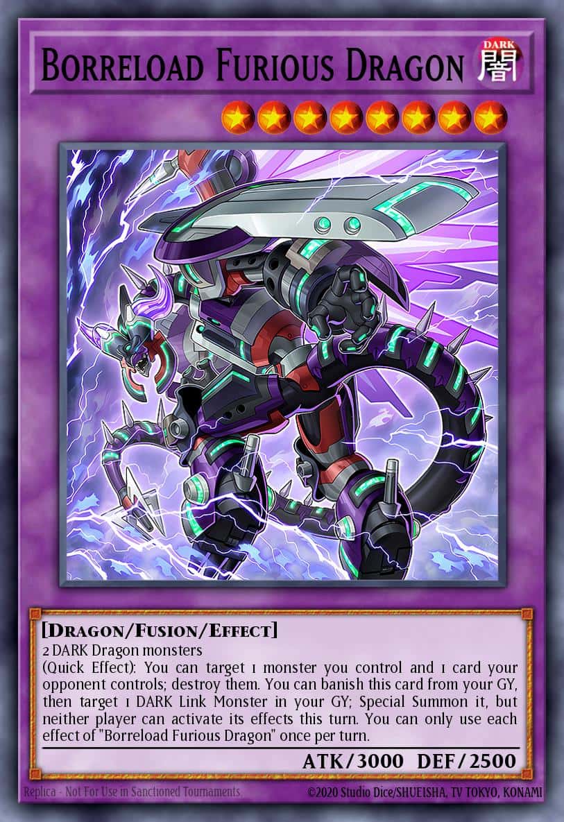 Borreload Furious Dragon MZMU-EN099 Rare Yu-Gi-Oh! kartı
