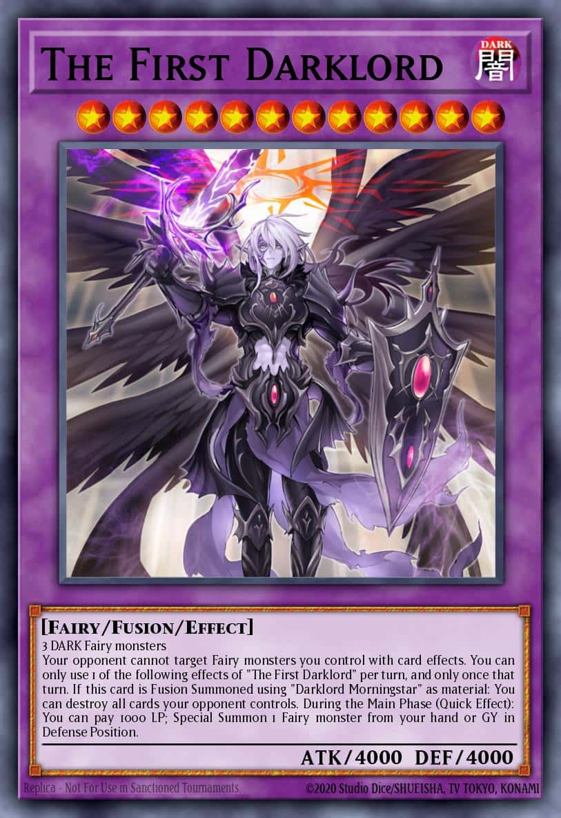 The First Darklord MZMU-EN100 Rare Yu-Gi-Oh! kartı