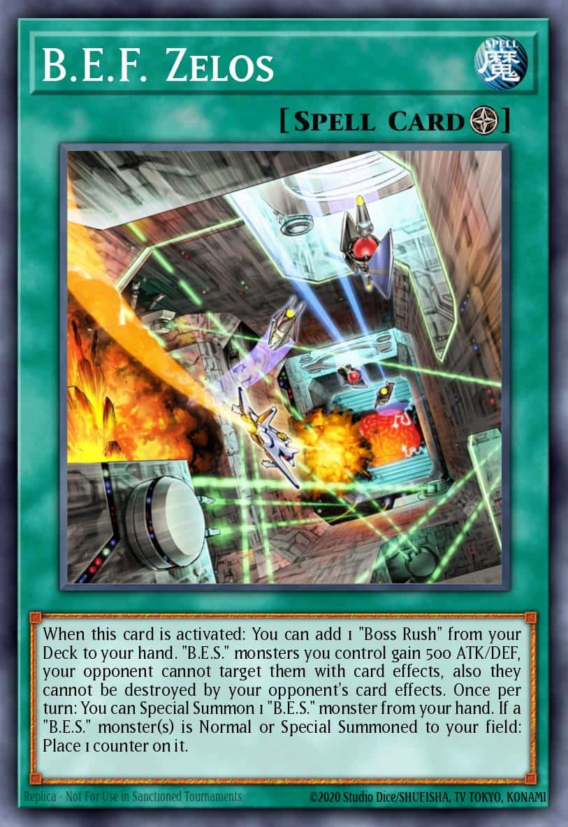 B.E.F. Zelos MZMU-EN114 Rare Yu-Gi-Oh! kartı