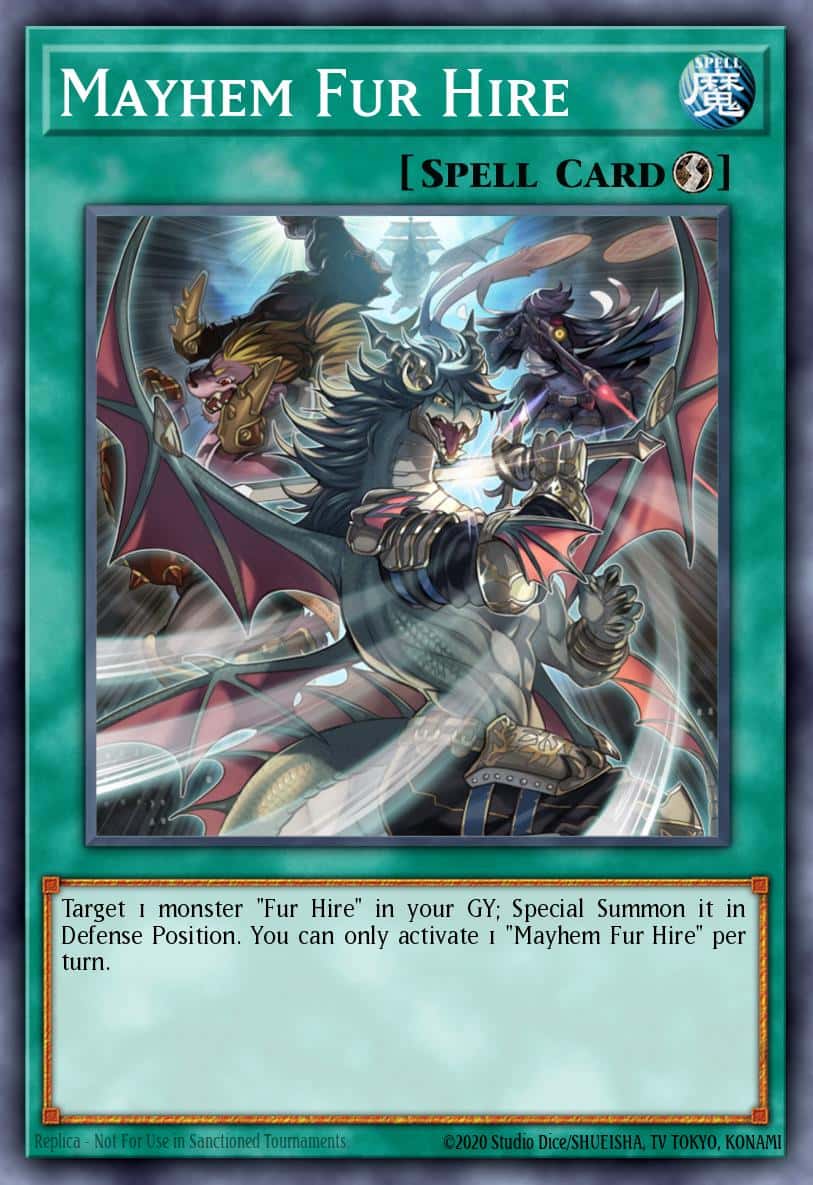 Mayhem Fur Hire MZMU-EN115 Rare Yu-Gi-Oh! kartı