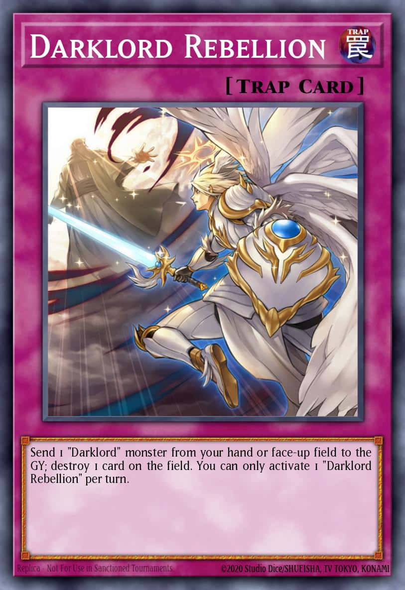 Darklord Rebellion MZMU-EN123 Rare Yu-Gi-Oh! kartı