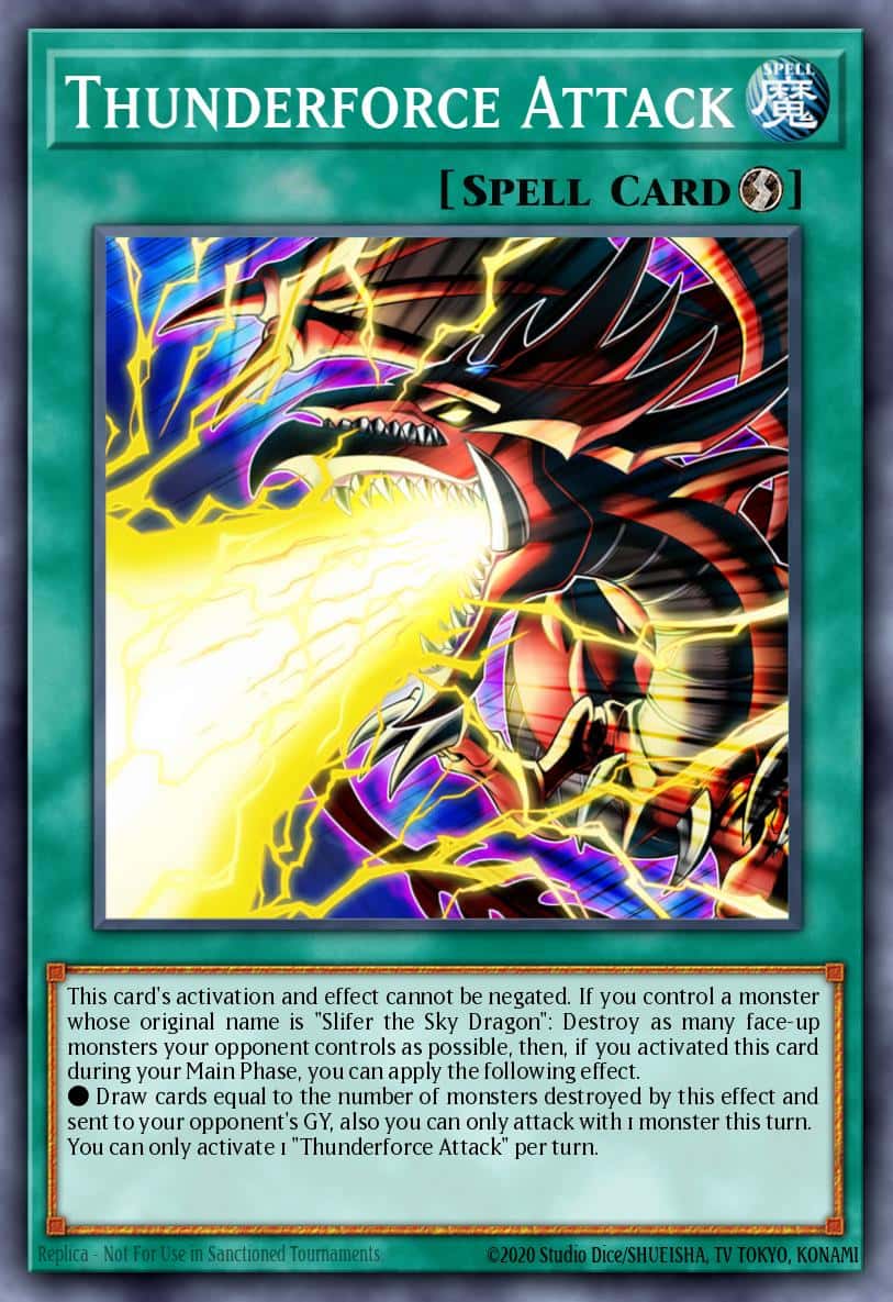 Thunderforce Attack EGS1-EN003 Ultra Rare Yu-Gi-Oh! kartı