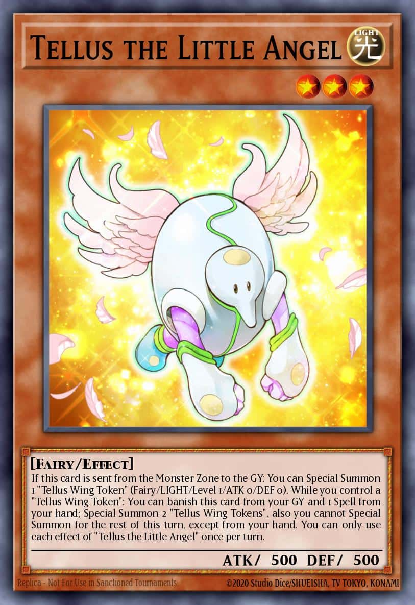 Tellus The Little Angel EGS1-EN006 Super Rare Yu-Gi-Oh! kartı