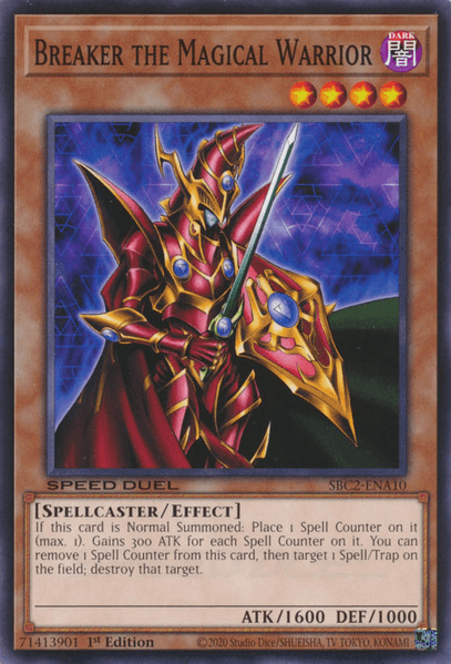 Breaker the Magical Warrior EGS1-EN007 Common Yu-Gi-Oh! kartı
