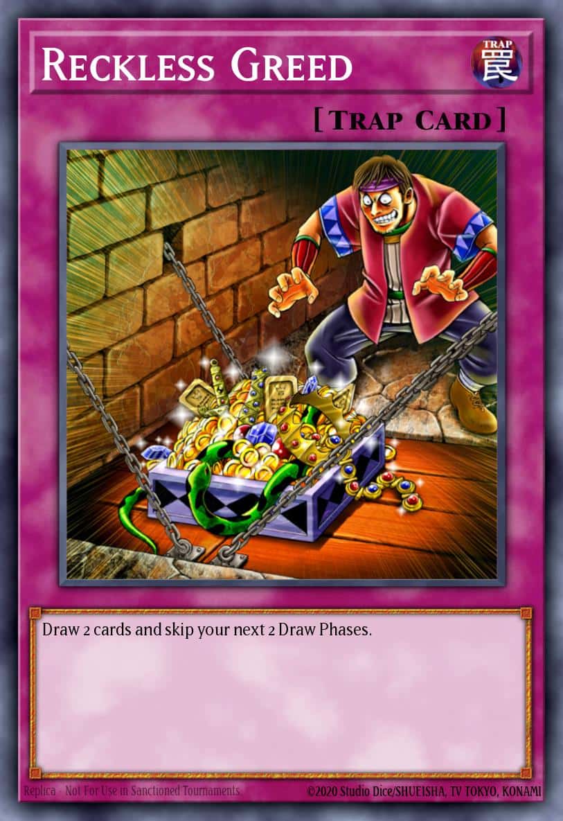 Reckless Greed EGS1-EN035 Common Yu-Gi-Oh! kartı