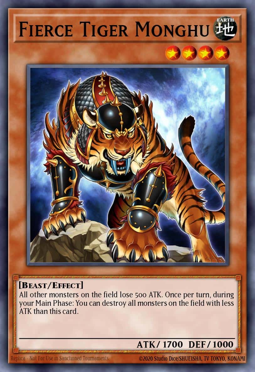 Fierce Tiger Monghu STAX-EN040 Common Yu-Gi-Oh! kartı