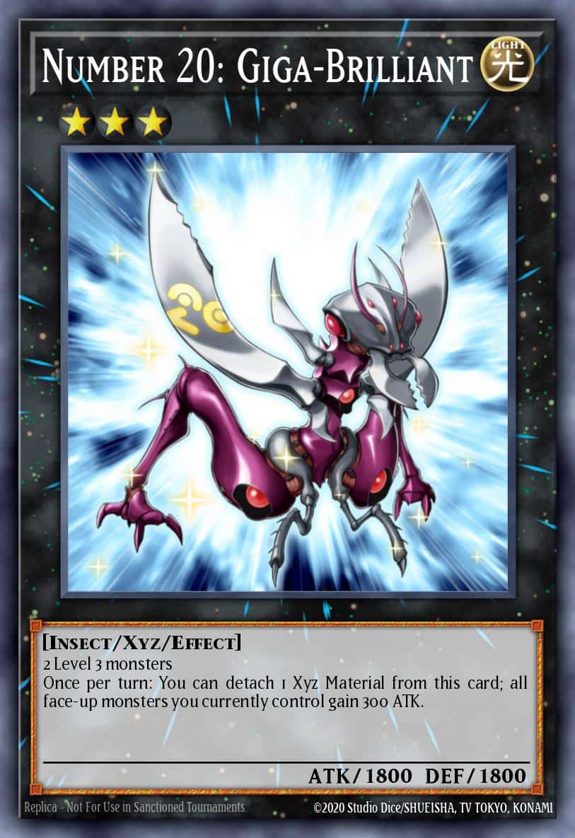 Number 20: Giga-Brilliant STAX-EN042 Ultra Rare Yu-Gi-Oh! kartı