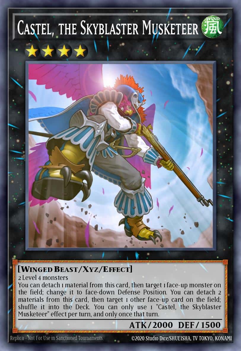 Castel, the Skyblaster Musketeer STAX-EN043 Ultra Rare Yu-Gi-Oh! kartı