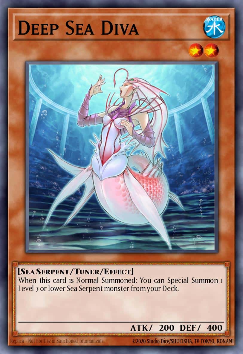 Deep Sea Diva RA03-EN004 Secret Rare Yu-Gi-Oh! kartı