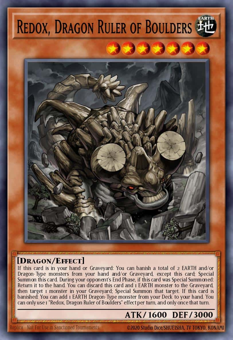 Redox, Dragon Ruler of Boulders RA03-EN008 Ultra Rare Yu-Gi-Oh! kartı