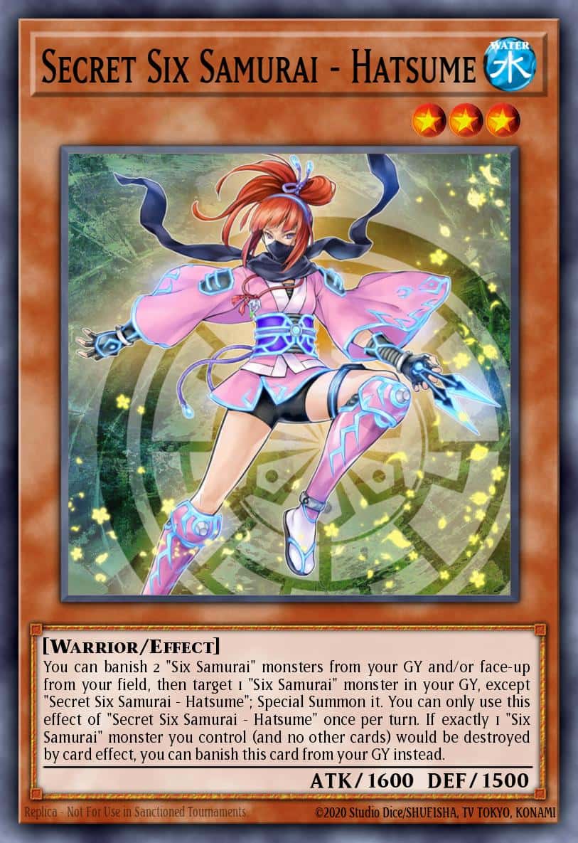 Secret Six Samurai - Hatsume RA03-EN016 Secret Rare Yu-Gi-Oh! kartı