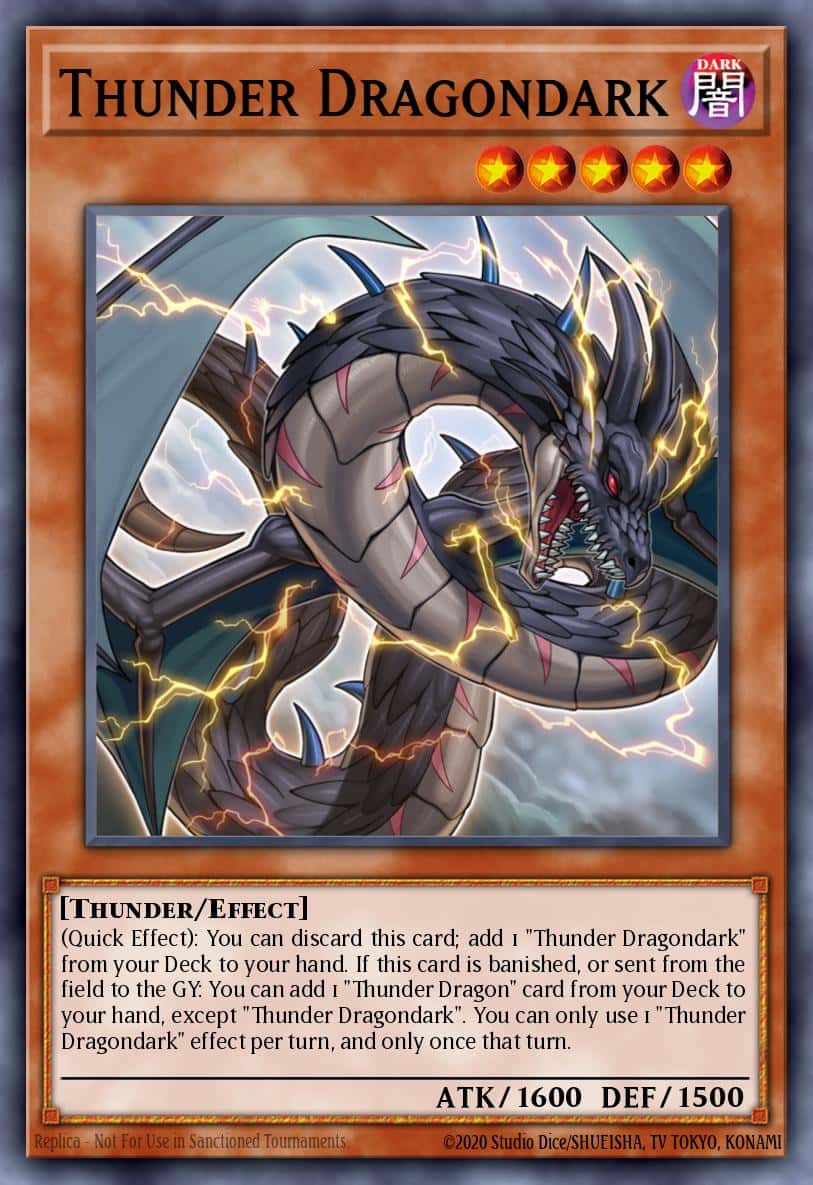 Thunder Dragondark RA03-EN018 Ultra Rare Yu-Gi-Oh! kartı