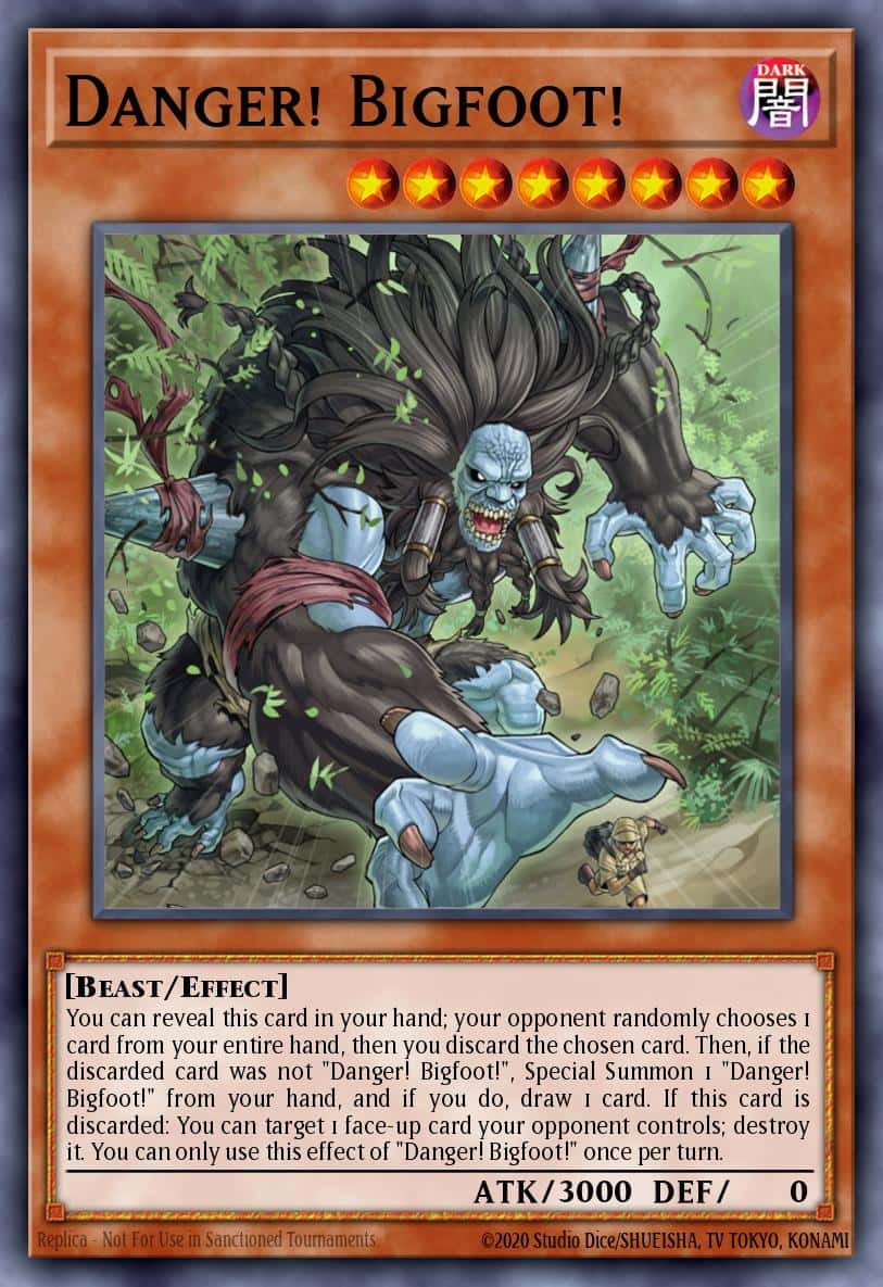 Danger! Bigfoot! RA03-EN019 Ultra Rare Yu-Gi-Oh! kartı