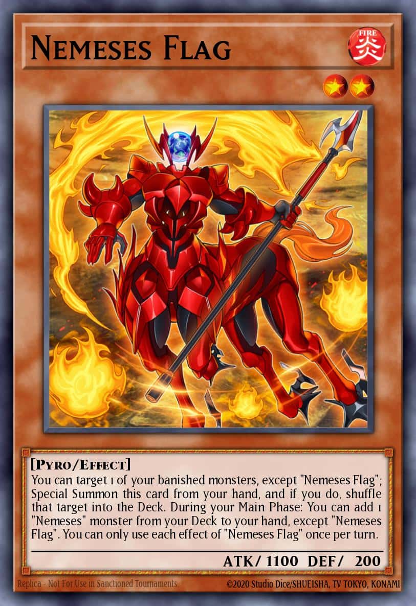 Nemeses Flag RA03-EN024 Super Rare Yu-Gi-Oh! kartı