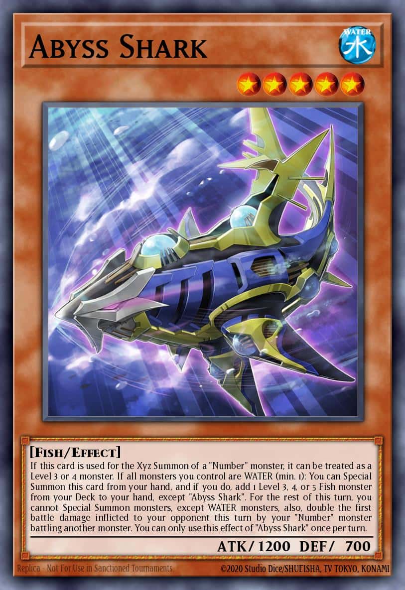 Abyss Shark RA03-EN030 Secret Rare Yu-Gi-Oh! kartı