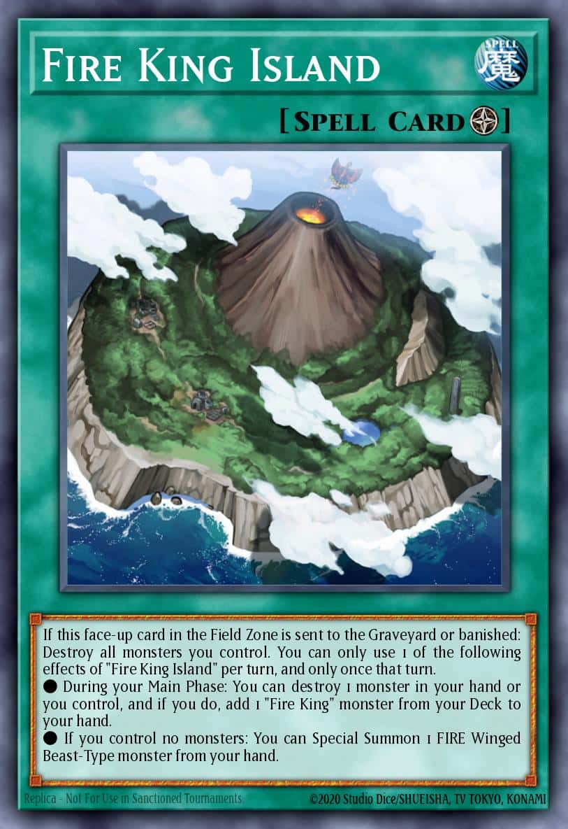 Fire King Island RA03-EN059 Secret Rare Yu-Gi-Oh! kartı