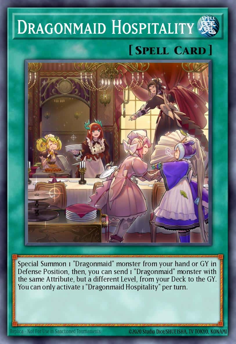 Dragonmaid Hospitality RA03-EN068 Ultra Rare Yu-Gi-Oh! kartı