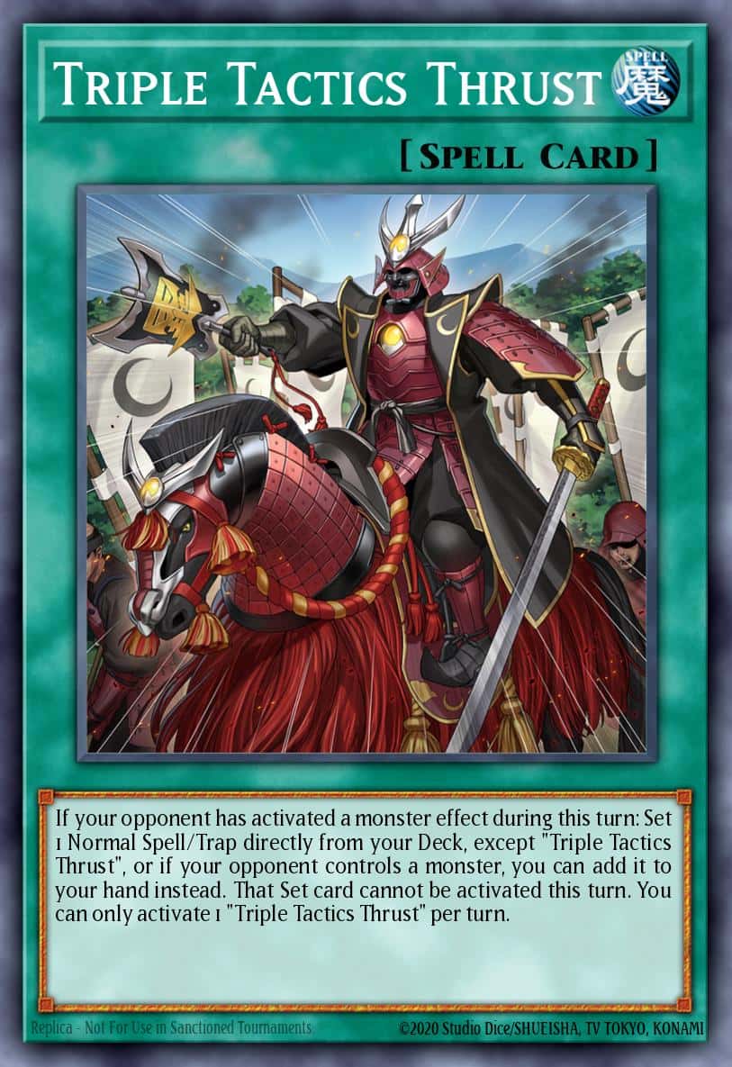 Triple Tactics Thrust RA03-EN072 Ultra Rare Yu-Gi-Oh! kartı