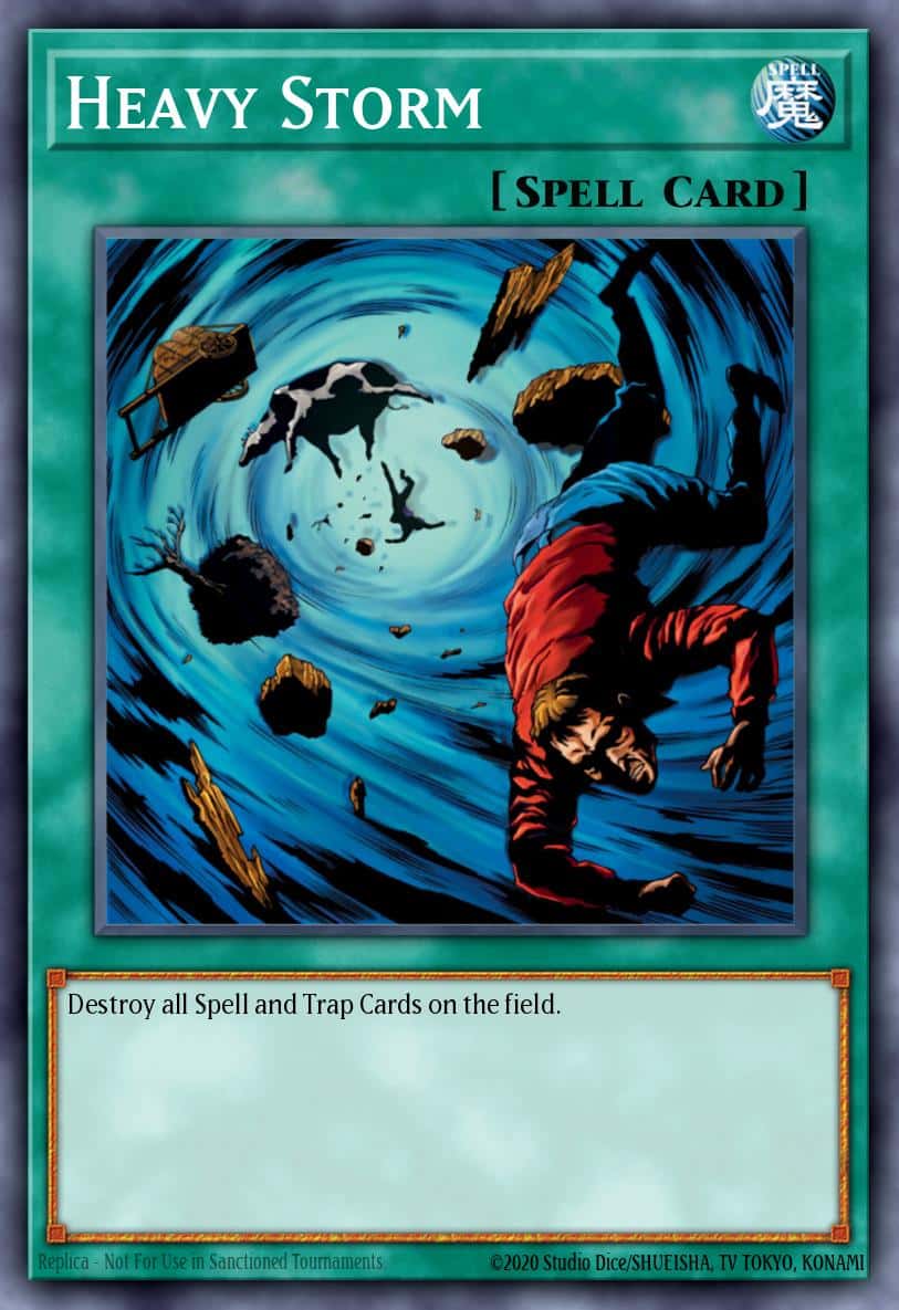 Heavy Storm RA03-EN092 Platinum Secret Rare Yu-Gi-Oh! kartı