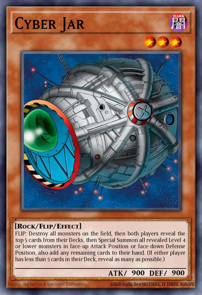 Cyber Jar RA03-EN095 Platinum Secret Rare Yu-Gi-Oh! kartı