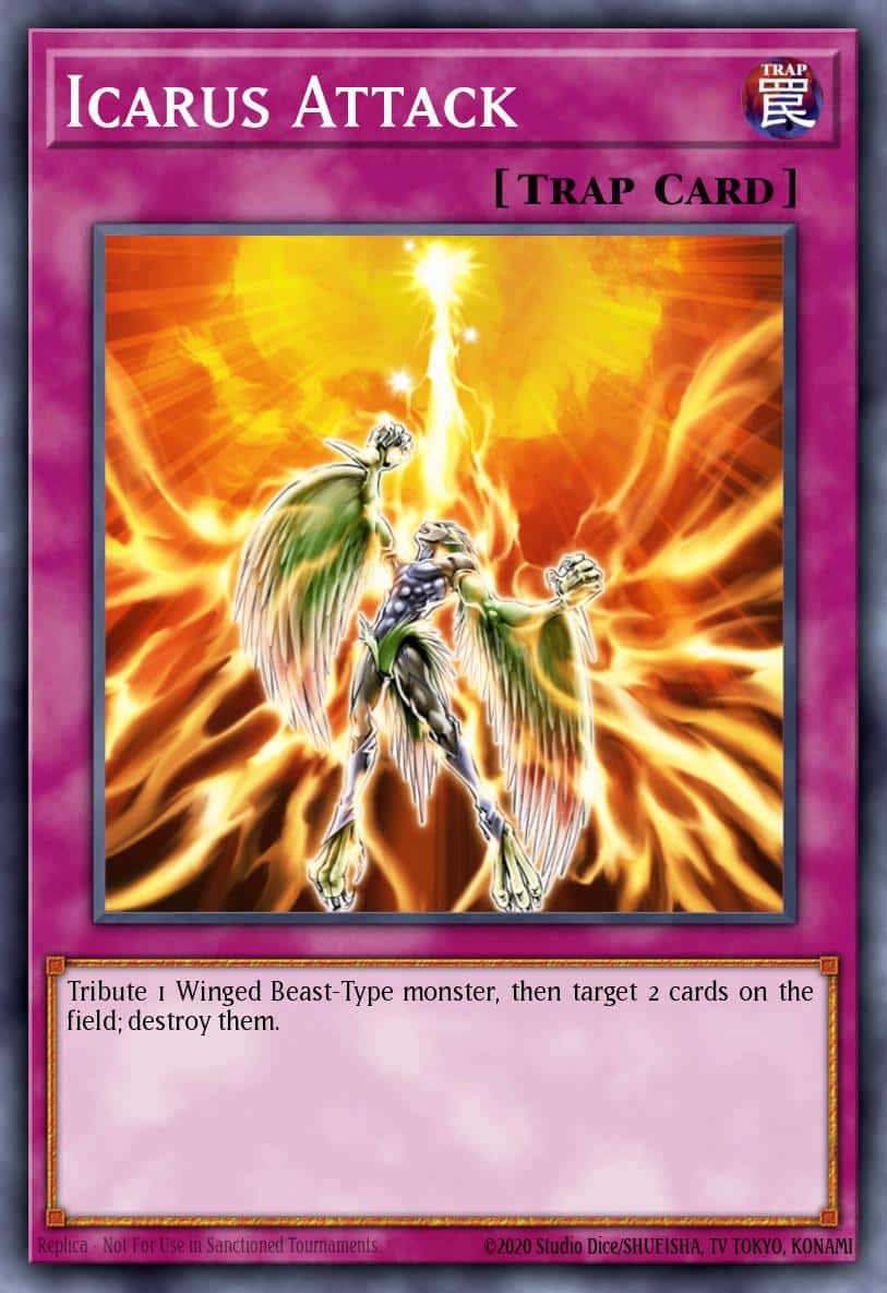 Icarus Attack RA03-EN165 Platinum Secret Rare Yu-Gi-Oh! kartı
