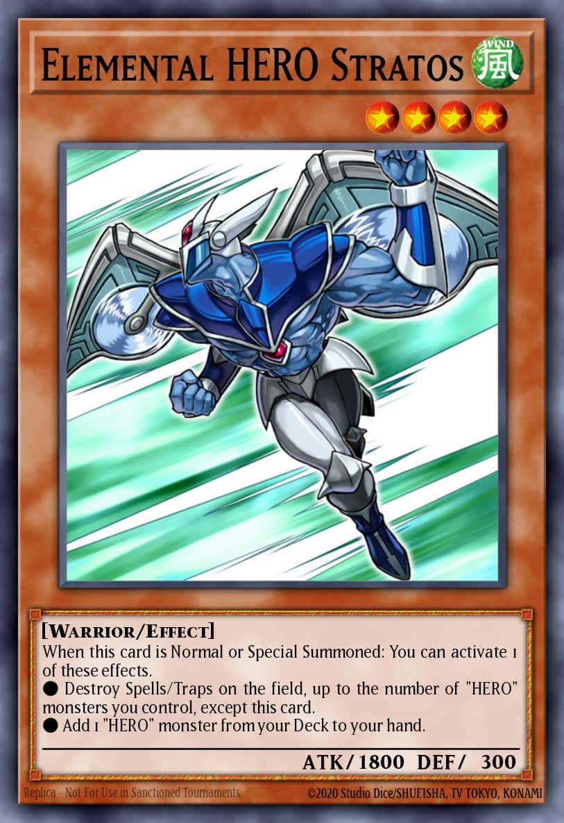 Elemental HERO Stratos RA03-EN177 Platinum Secret Rare Yu-Gi-Oh! kartı