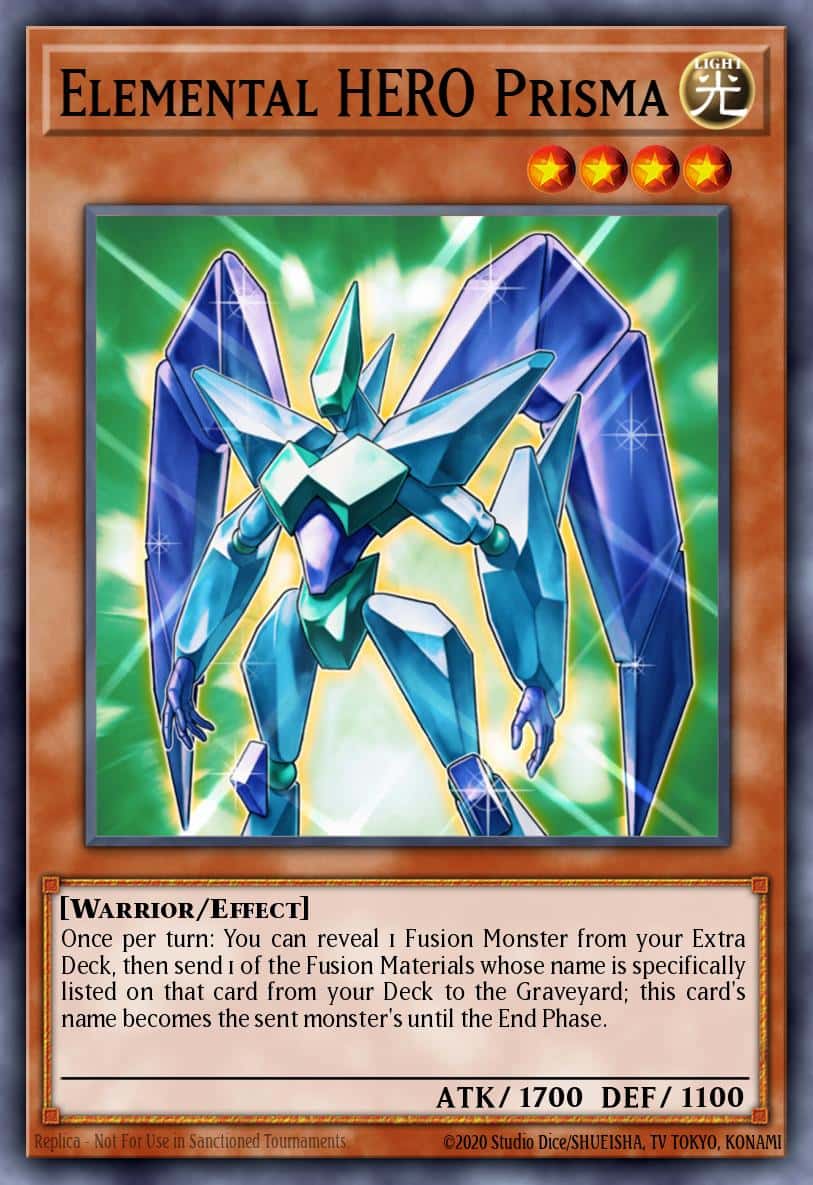 Elemental HERO Prisma RA03-EN193 Platinum Secret Rare Yu-Gi-Oh! kartı