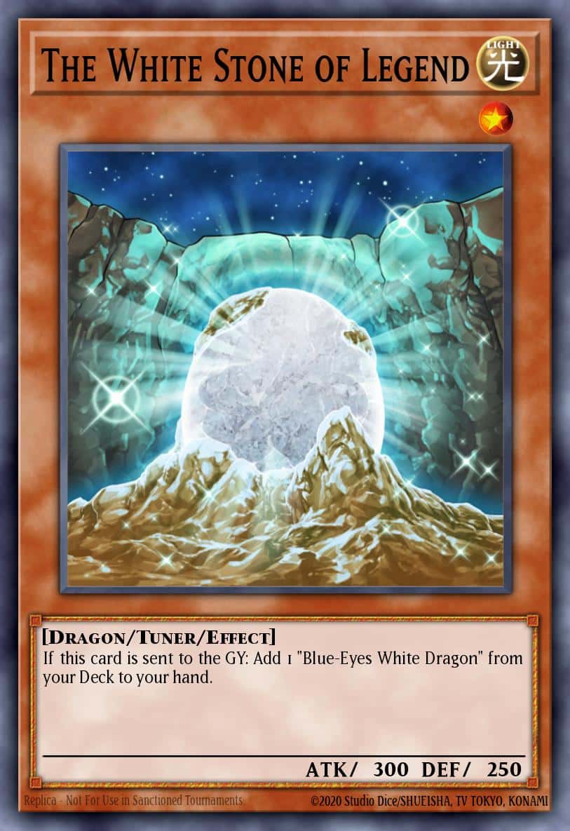 The White Stone of Legend RA03-EN208 Platinum Secret Rare Yu-Gi-Oh! kartı