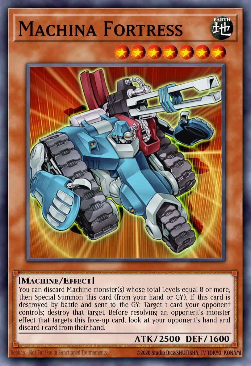 Machina Fortress RA03-EN233 Platinum Secret Rare Yu-Gi-Oh! kartı