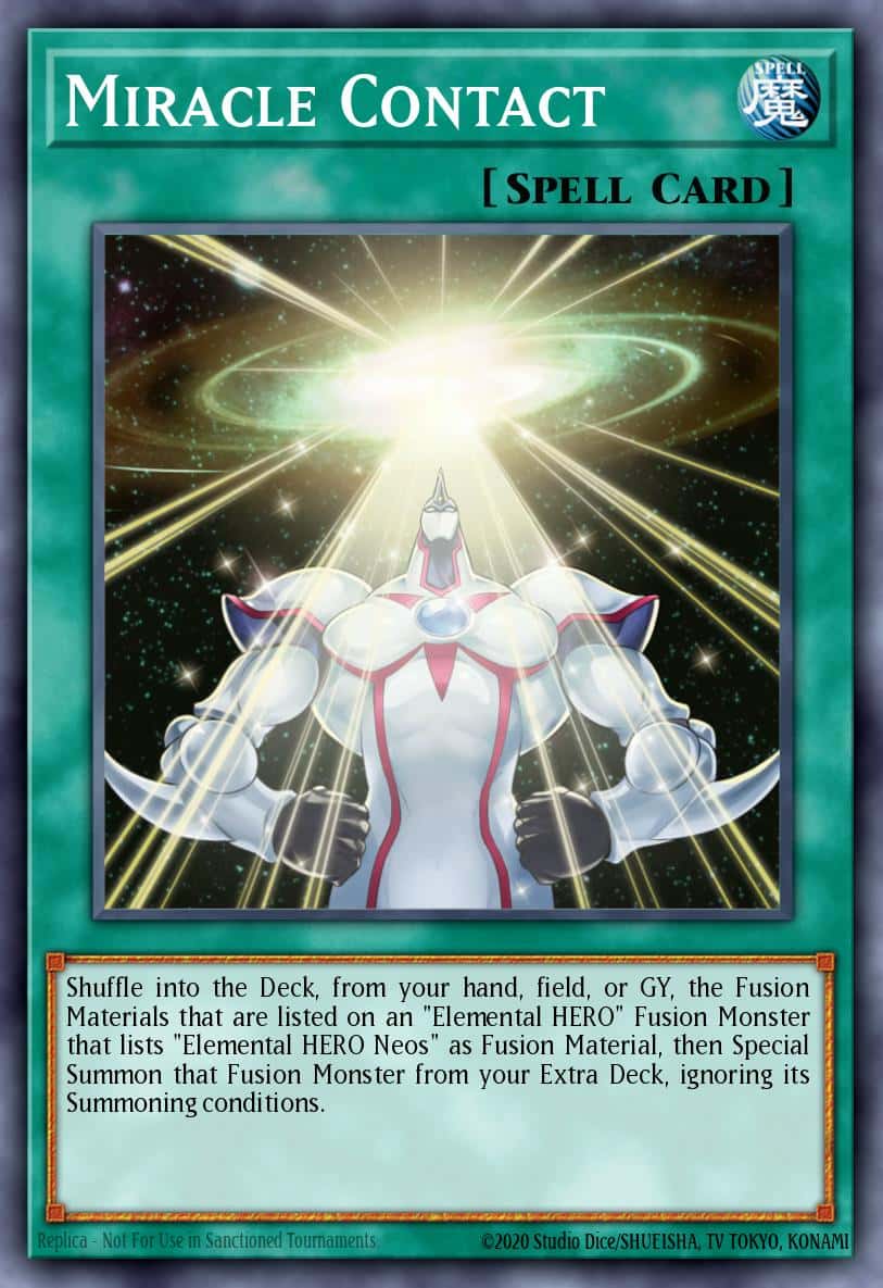 Miracle Contact RA03-EN253 Platinum Secret Rare Yu-Gi-Oh! kartı