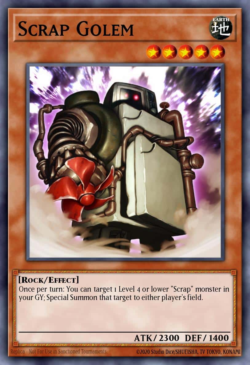 Scrap Golem MGED-EN059 Gold Rare Yu-Gi-Oh! kartı