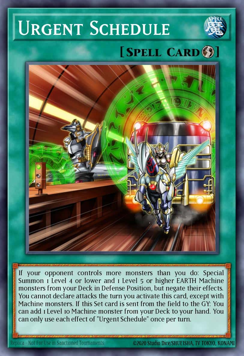Urgent Schedule MGED-EN063 Gold Rare Yu-Gi-Oh! kartı