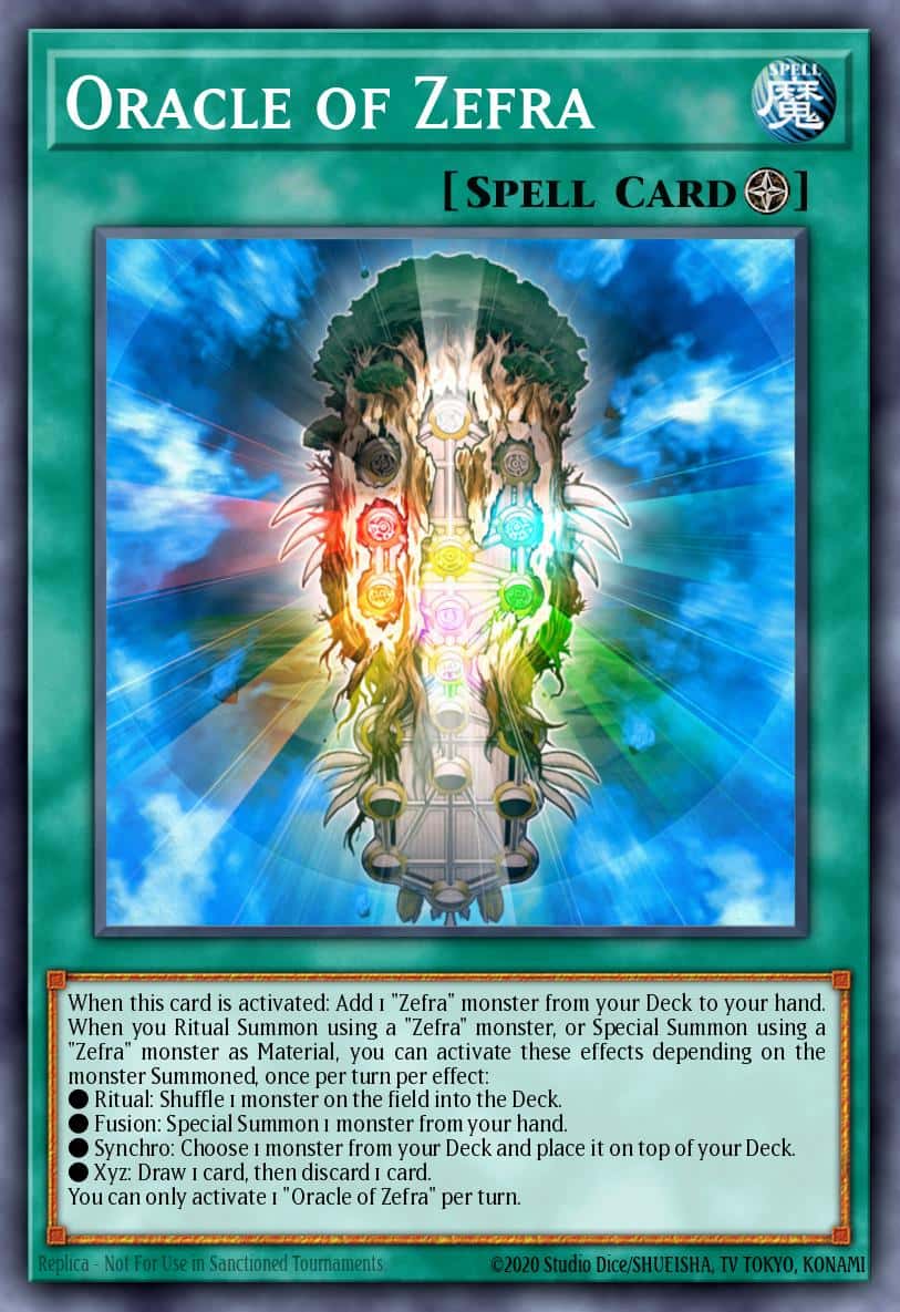 Oracle of Zefra MGED-EN073 Gold Rare Yu-Gi-Oh! kartı