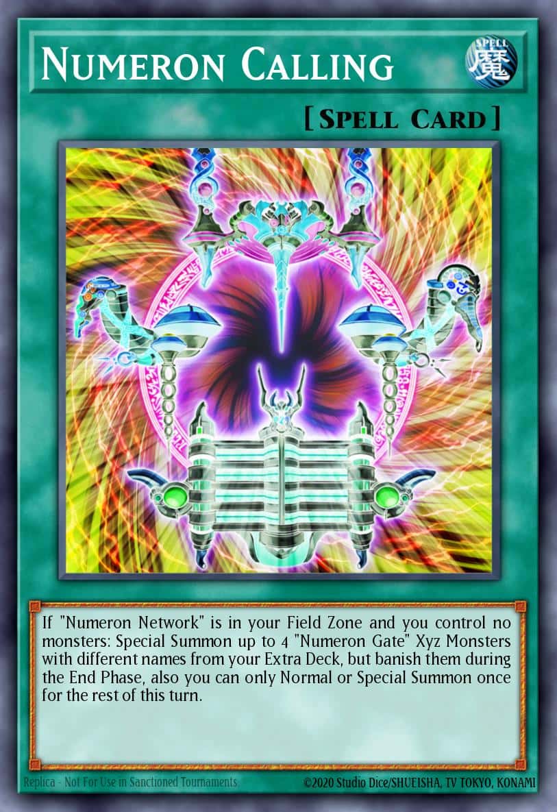 Numeron Calling MGED-EN088 Gold Rare Yu-Gi-Oh! kartı