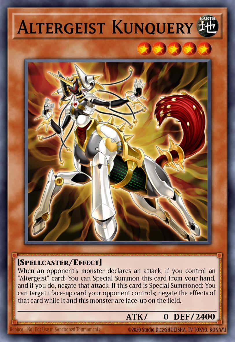 Altergeist Kunquery MGED-EN094 Gold Rare Yu-Gi-Oh! kartı