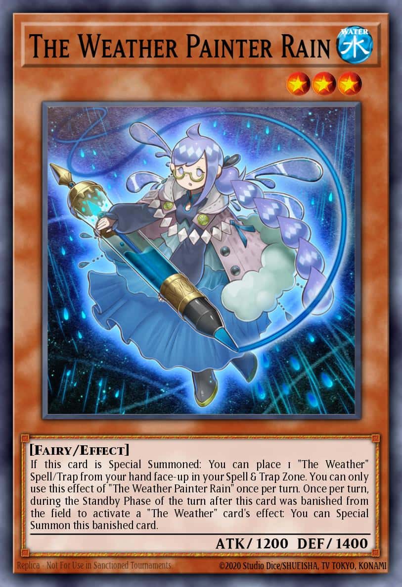 The Weather Painter Rain MGED-EN096 Gold Rare Yu-Gi-Oh! kartı