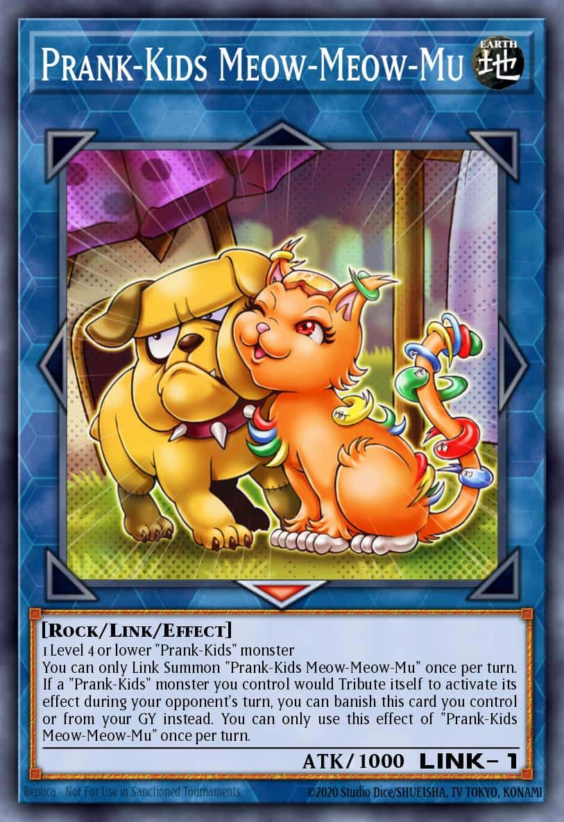 Prank-Kids Meow-Meow-Mu MGED-EN116 Gold Rare Yu-Gi-Oh! kartı